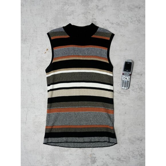 Vintage Striped Sweater Vest - Picture 1 of 2
